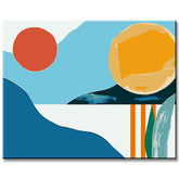 Painting by Numbers Abstract Art Harmony Earth